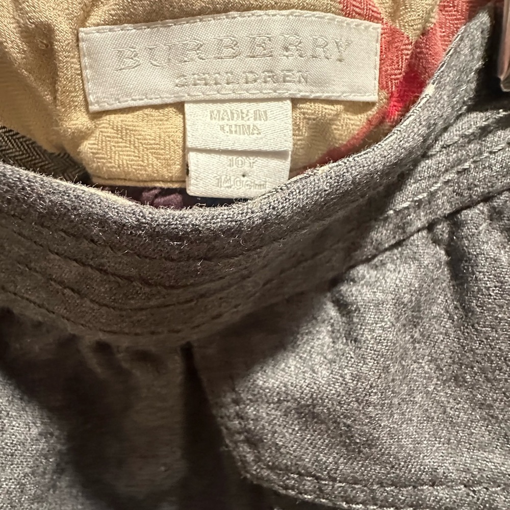 BURBERRY children’s 10y grey skirt